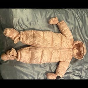 Baby GAP pink snowsuit (6-12m)